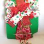Christmas Bow - Christmas Tree Topper Polka Dot Ribbon Bow Topper