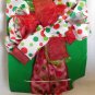 Christmas Bow - Christmas Tree Topper Polka Dot Ribbon Bow Topper