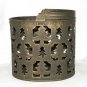Foreside Pine Tree Metal Handle Decorative Basket Rustic Finish Multifunctional