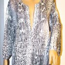 Lane Bryant Animal Print Chelsea Cardigan Black/White Multi-Color Plus 18/20