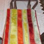 Daf Design Vertical Multi-Color Striped Fabric Tote