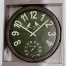 FirsTime 10.3" Flock Outdoor Wall Clock Battery Powered Oil Rubbed Bronze Finish