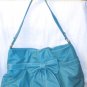 Wanted Brand Design Beautiful Large Faux Leather Teal Satchel Handbag w/Bow
