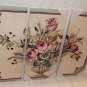 3-Piece Potted Flower Art Set Screen Printed On Canvas Oil Painting