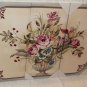3-Piece Potted Flower Art Set Screen Printed On Canvas Oil Painting