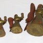 Brass Copper Angel Candlesticks Holders Christmas Decorations