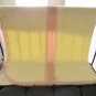 TWIN Size Bedspread Coverlet Blanket Soft Yellow with Lace Trim