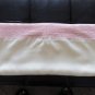 TWIN Size Bedspread Coverlet Blanket Soft Yellow with Lace Trim