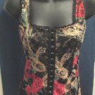ING International Newport Group Sleeveless Floral Corset with Flower Design S: M