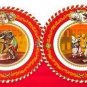 Restoration Hardware Circus Tin Plates (Set of 2) Elephant & Clown Kangaroo