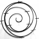 Spiral Metal Wall Tea Light Candleholder Wall Sconce Black Finish