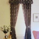 WestPoint Stevens Vintage MARTEX "Night Shadow" 84 x 84 Drapes Lined Curtains