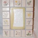 Malden Ceramic Frame with Handprinted Flowers