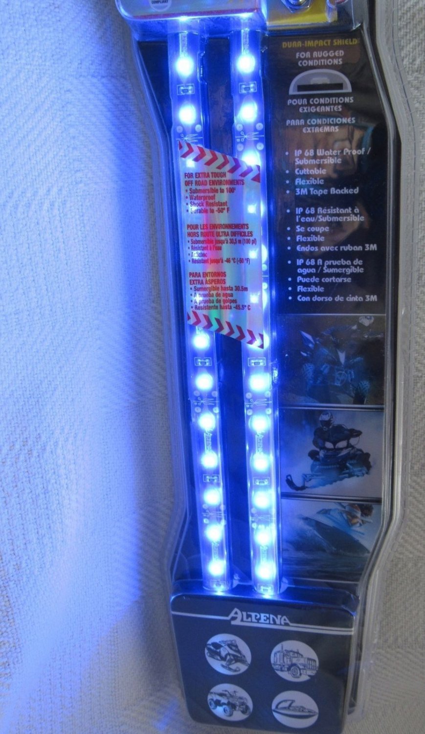 Alpena Rugged LED Strip Lights 24&acirc;�� Blue