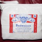 Budweiser Vinyl Cooler Bag/Lunch Bag White, Red Print