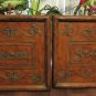 UTCO Square Bird Embossed Metal Wall Panel Set of 2 Rustic/Primitive