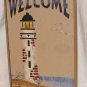 Jones Old Rustic Sign Co. Lighthouse Welcome Wooden Sign Plaque