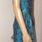 CACHE NWT Sexy Python Print Turquoise Shimming Cocktail Club Dress Size: S