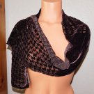 New York & Co. Brown Velvet Burnout Scarf