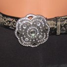 YMI Jeanswear Printed Western Fashion Belt with Bling Buckle Size: 7