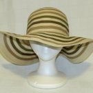Merona Women's Neutral Stripes Floppy Brim Hat