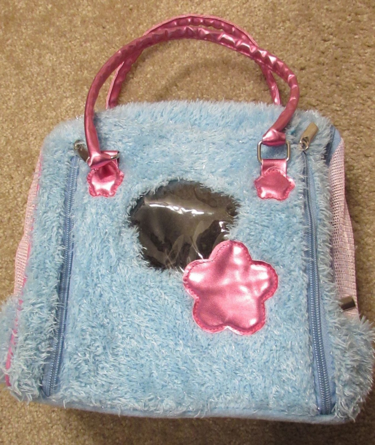 Pucci Pups "Plush Blue" Pet Carrying Bag by Battat