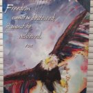 Inspirational/Patriotic Textured American Eagle Print w/FDR Quote Box Frame