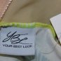 YBL Your Best Look Lime Green Tropical Floral One-Piece Swimsuit+Cover-Up S: 14