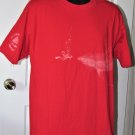 Oneita Power-T Shirt Men’s Red "Great White Shark" T-Shirt Size: XL (46-48)