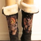 ED HARDY Snowblazers Women's Brown Suede Knee-High Boots "Born Free" Size: 5 M