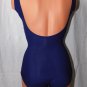 It Figures! Blue One-Piece Asymmetrical Detailing Tank Swimsuit Size: 8