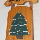 Wooden Sled Holiday Decoration