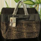 NWT Paris Hilton Tote/Shopper Hand Bag-Leopard Print