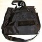 Ambition Black Logo Tote Shoulder Messenger Bag - Nylon Large