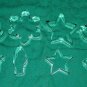 12 Holiday Christmas Theme Assorted Tin Vintage Cookie Cutters