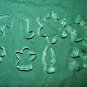 12 Holiday Christmas Theme Assorted Tin Vintage Cookie Cutters