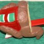 Vintage Christmas Bear Stocking Holder Hanger Hard Plastic Holiday Decoration