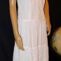 Cassee's White Boho Sun Summer Tiered Cotton Dress Size: L