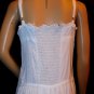 Cassee's White Boho Sun Summer Tiered Cotton Dress Size: L