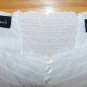 Cassee's White Boho Sun Summer Tiered Cotton Dress Size: L
