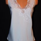Vintage Sears Women's White Floral Lace Mesh Sleeveless Blouse Top Size: XL