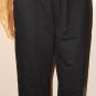 Needle & Threads Women's Gold Grommet-Detail Elastic Waist Black Pants Size: M