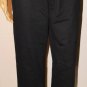 Needle & Threads Women's Gold Grommet-Detail Elastic Waist Black Pants Size: M
