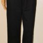 Needle & Threads Women's Gold Grommet-Detail Elastic Waist Black Pants Size: M