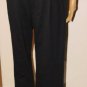 Needle & Threads Women's Gold Grommet-Detail Elastic Waist Black Pants Size: M