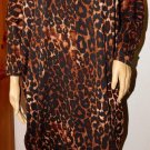 Love Chesley Women's Dolman Sleeve Animal Print Dress