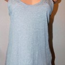 Rip Curl Gray Studded Cut Out Racerback Blair Tank Top Size: XL