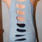 Rip Curl Gray Studded Cut Out Racerback Blair Tank Top Size: XL