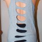 Rip Curl Gray Studded Cut Out Racerback Blair Tank Top Size: XL