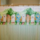 Franklin Plastics Old Fashioned Outhouses Cotton Shower Curtain